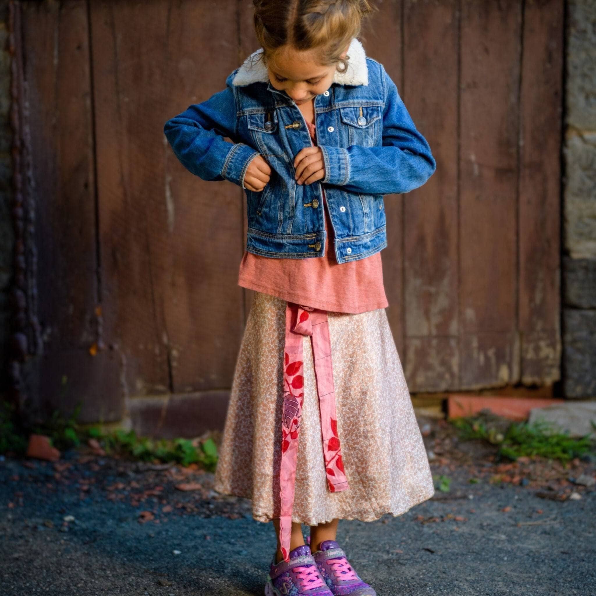 Kids Skirt – Recycled Sari Magic - Image 7