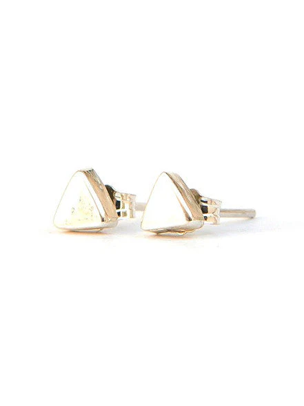 Tiny Triangle Sterling Studs - Image 4