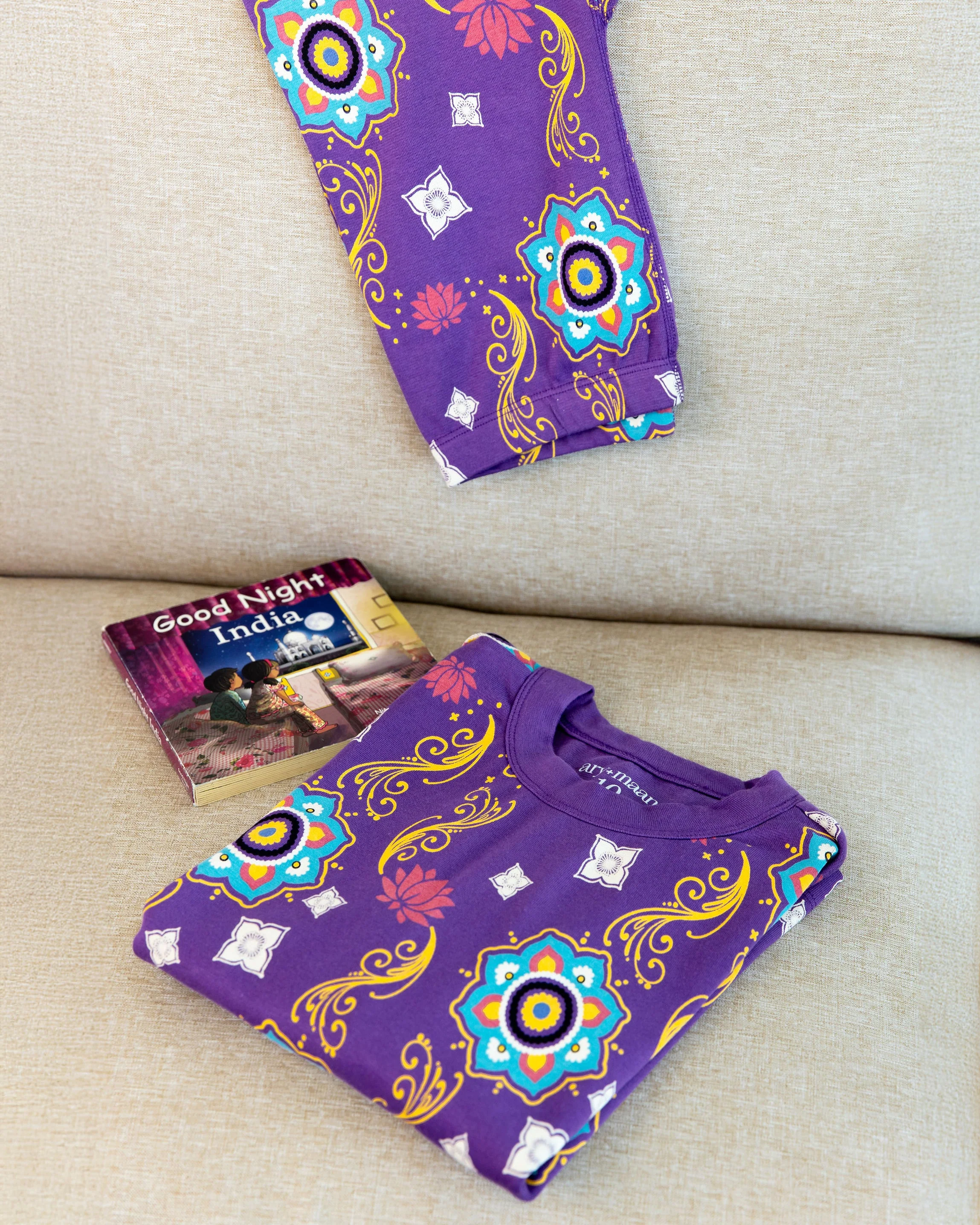 Toddler Set – Purple Rangoli - Image 4