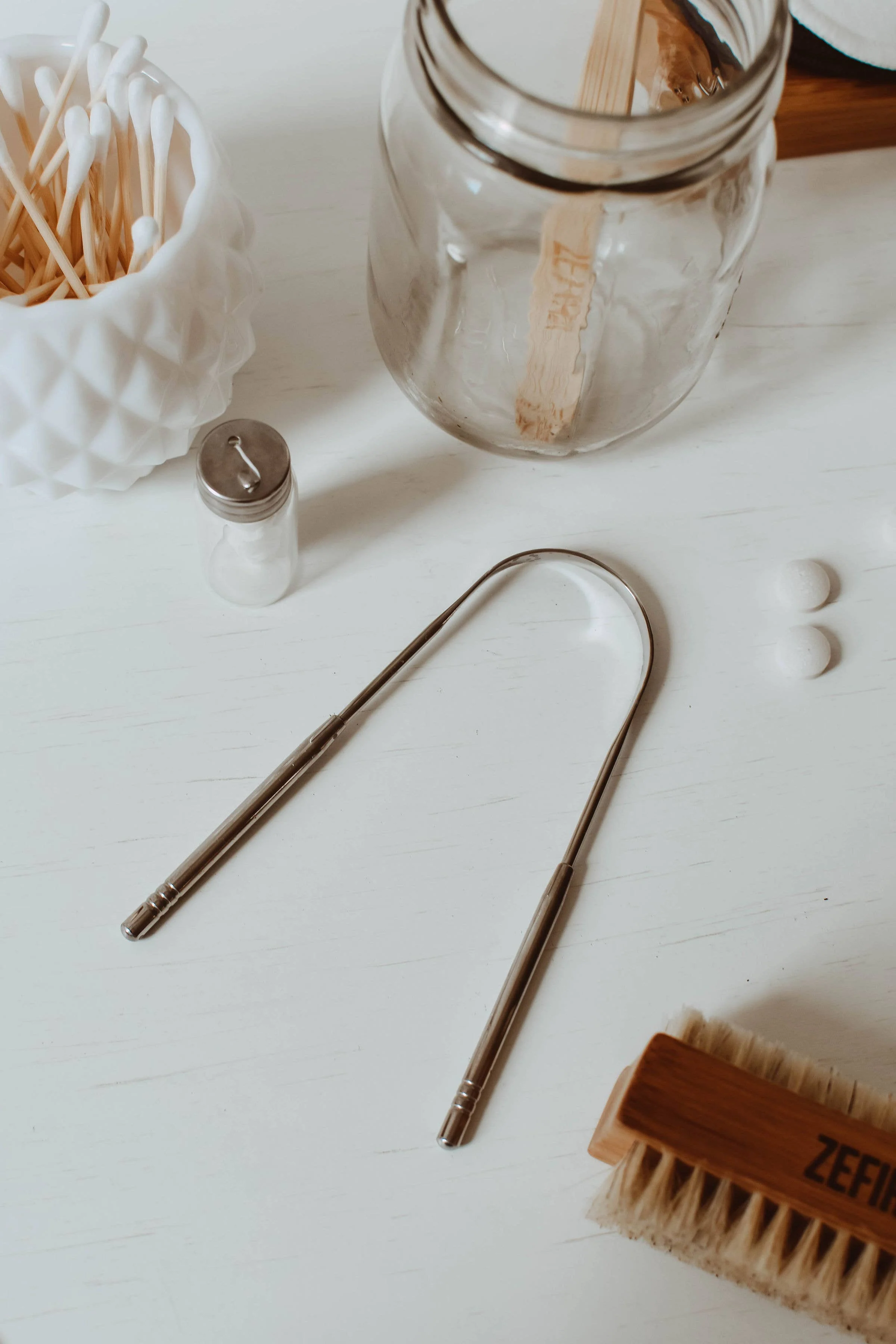 Stainless Steel Tongue Scraper | Plastic-Free Oral Care Tool (Silver or Rose Gold) - Image 5