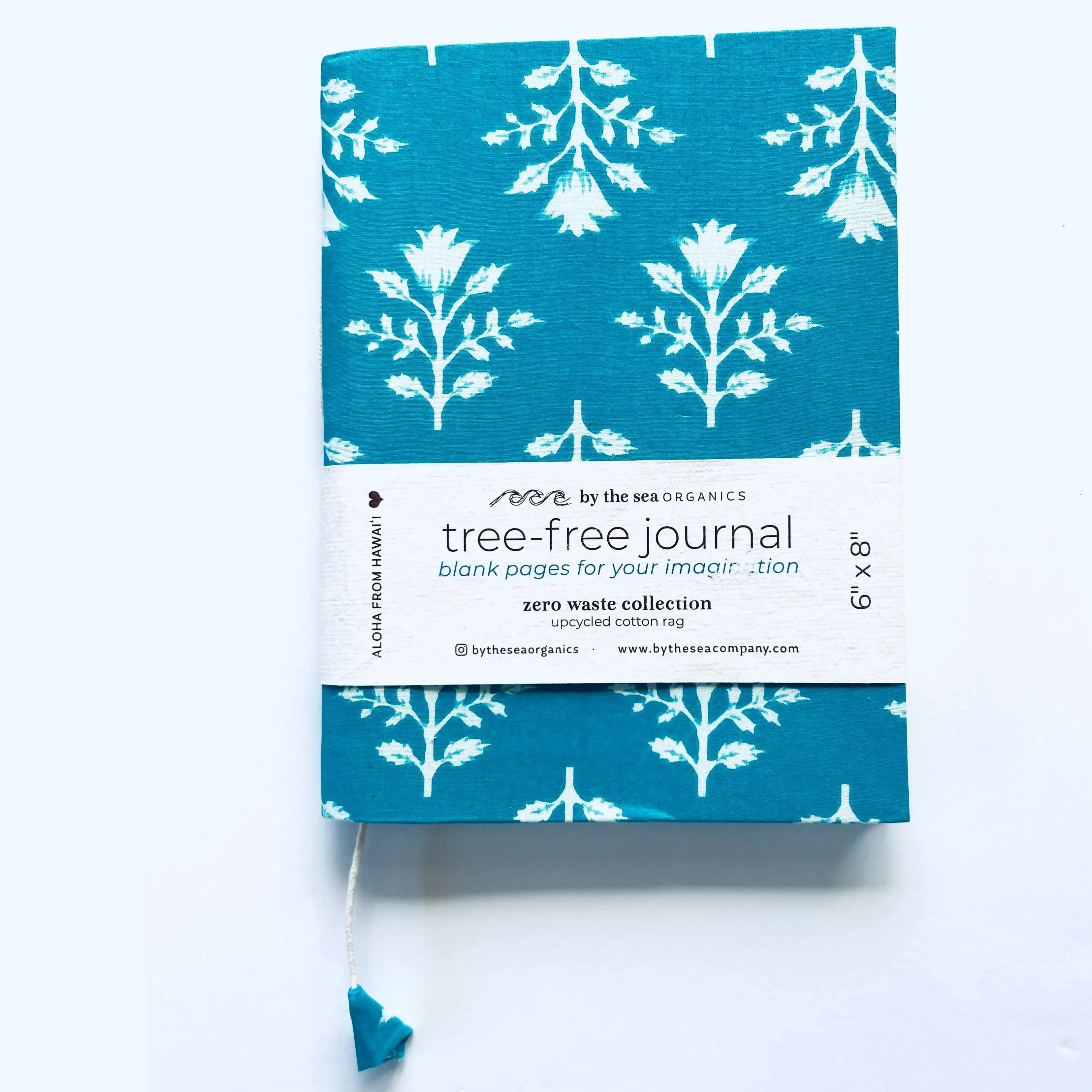 Tree Free journal with Upcycled Fabric Cover 6" x 8" - Image 5