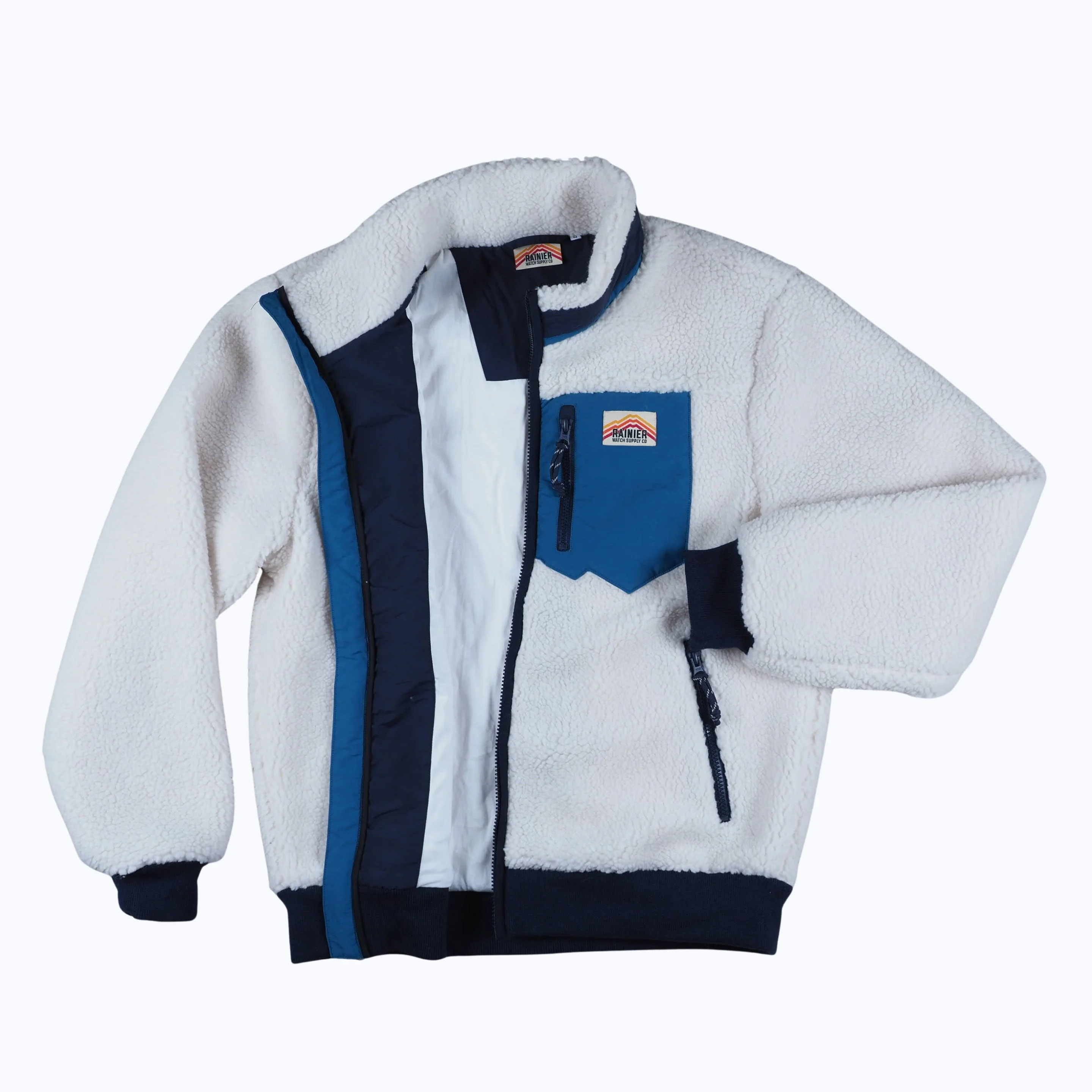 Turbo SuperFleece Jacket - Lined Recycled Fleece - Cream - Image 4