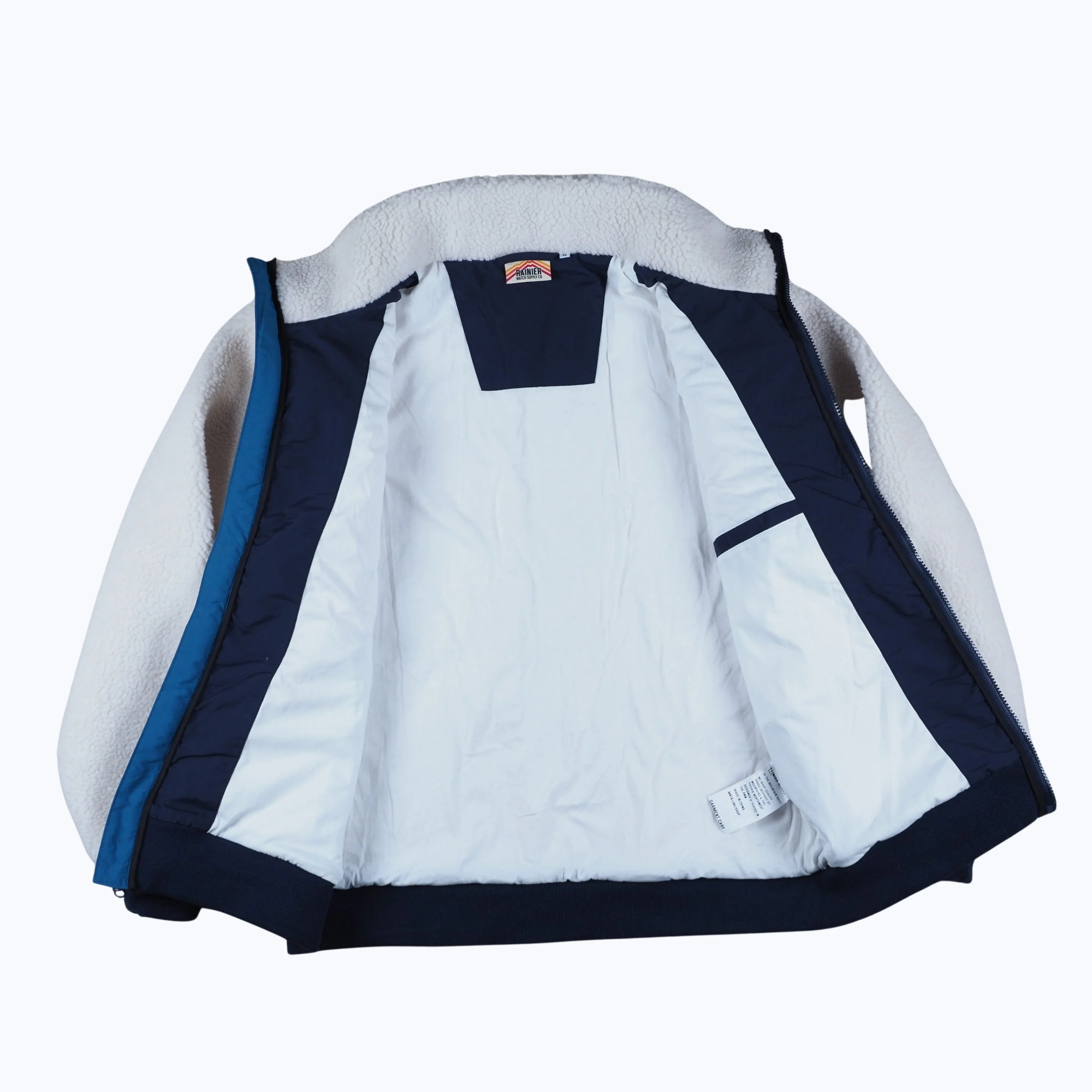 Turbo SuperFleece Jacket - Lined Recycled Fleece - Cream - Image 7