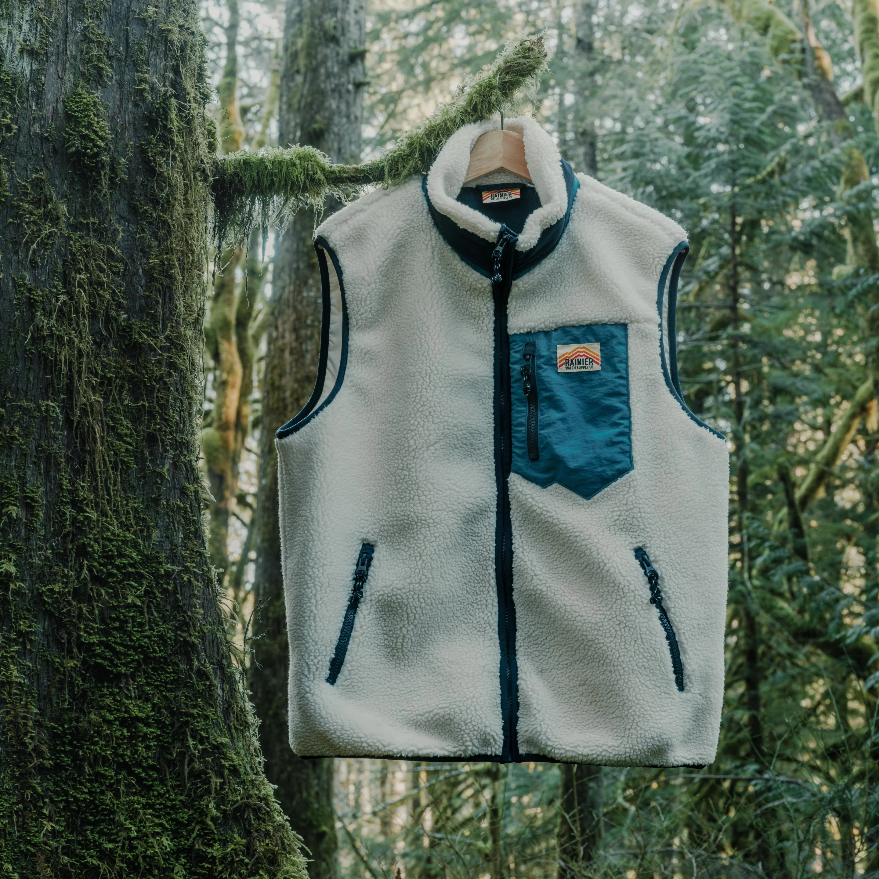 Turbo SuperFleece Vest - Cream (Lined Recycled Fleece) - Image 2