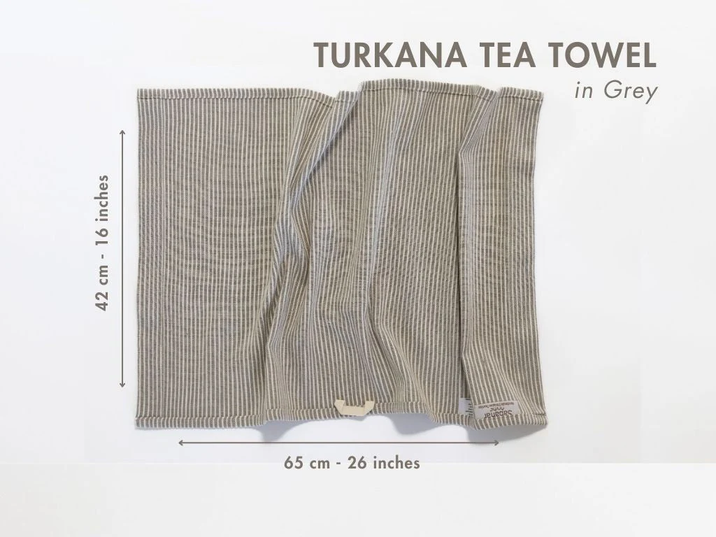 Turkana Handwoven Ethiopian Cotton Tea Towel - Image 6