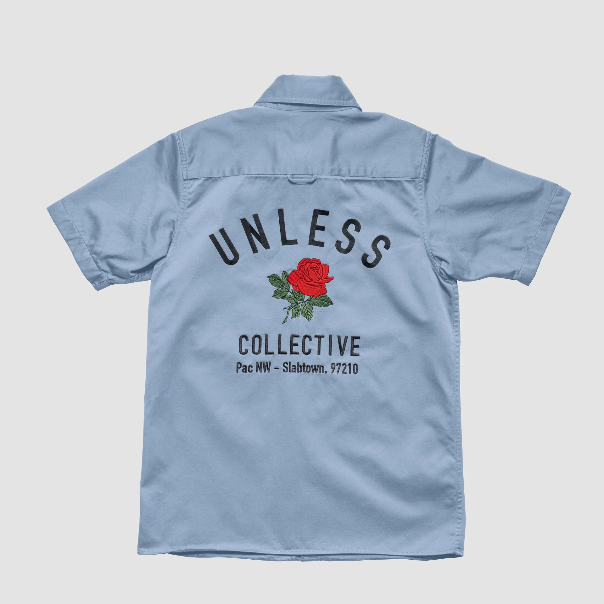 "UNLESS" Embroidered Work Shirt - Image 4