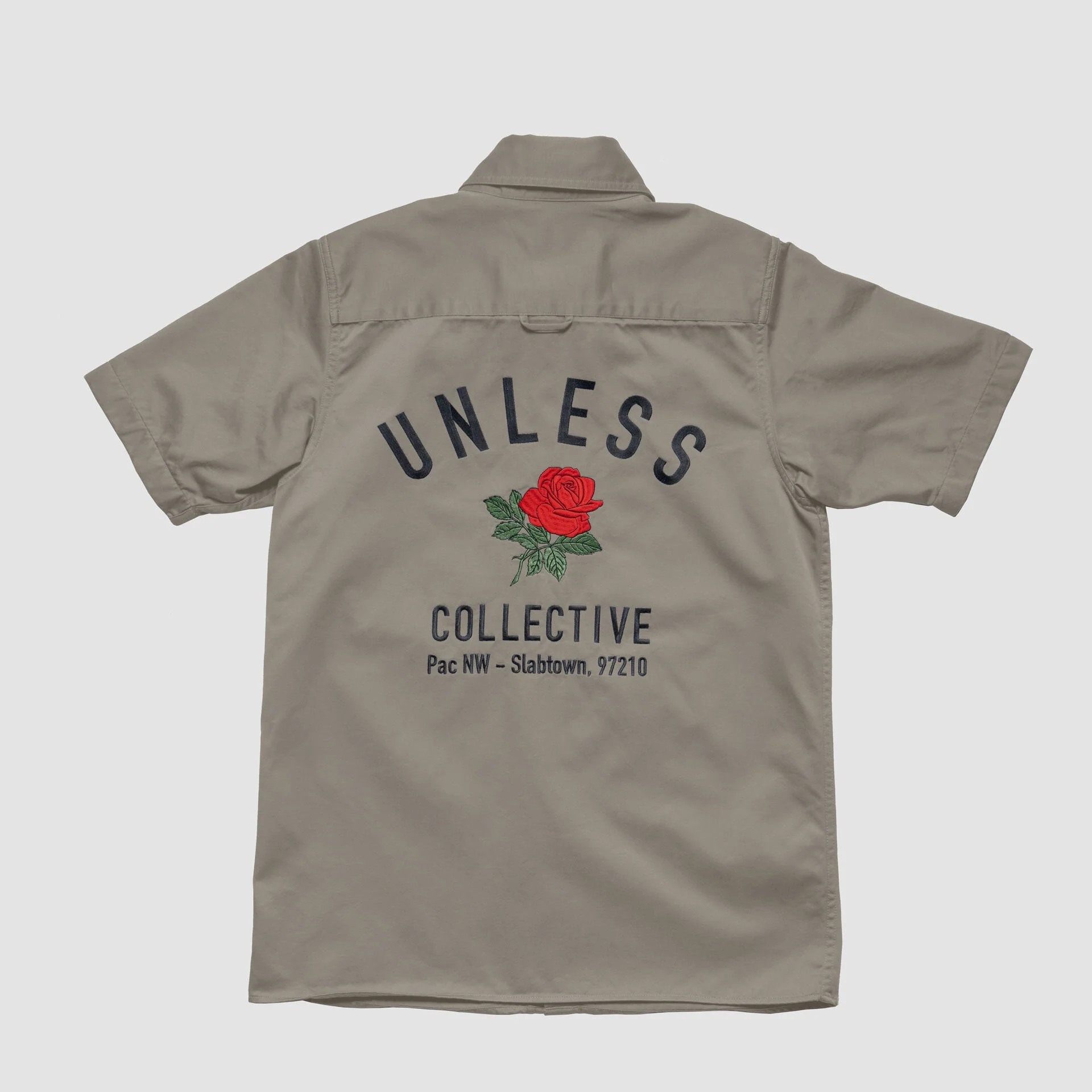 "UNLESS" Embroidered Work Shirt - Image 5
