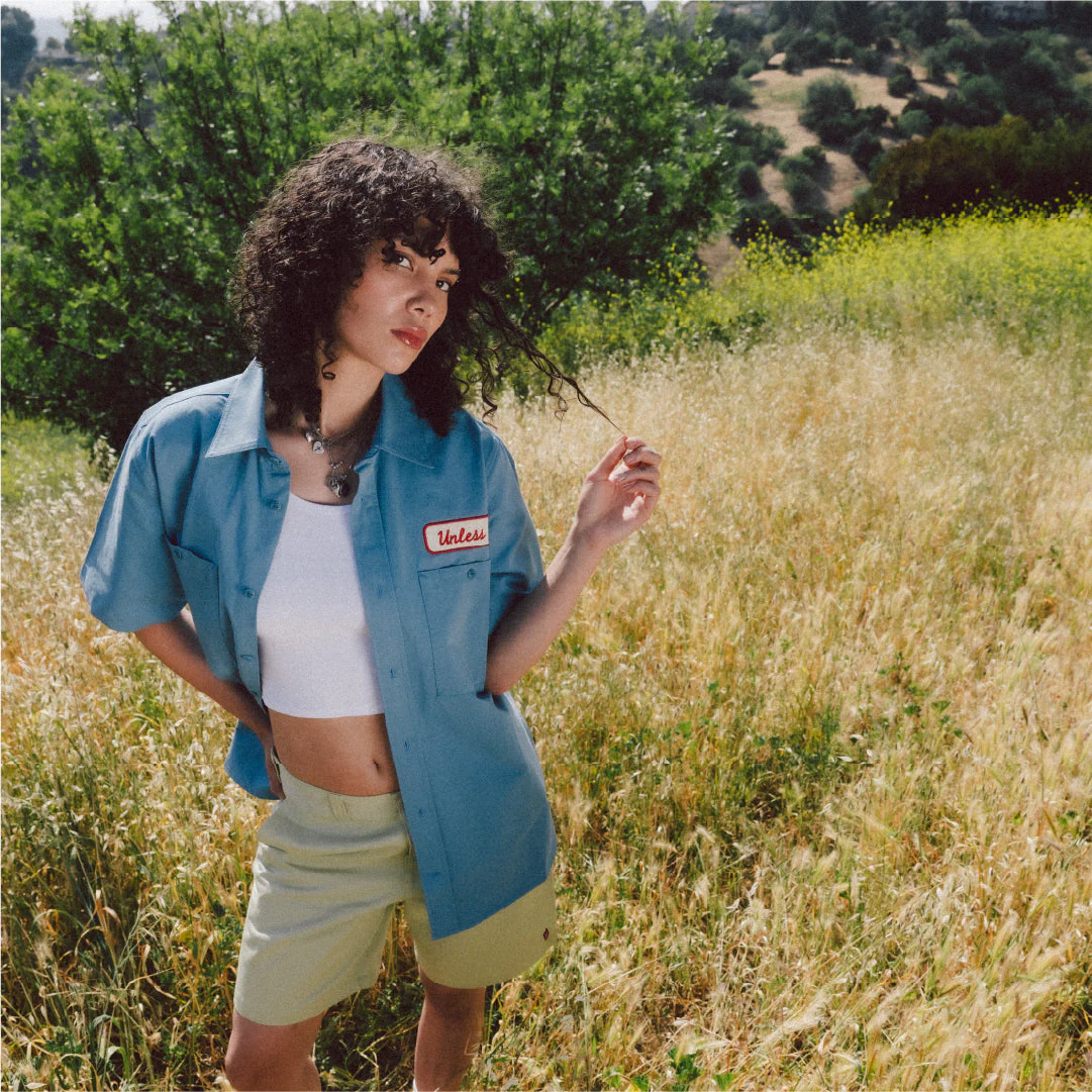 "UNLESS" Embroidered Work Shirt - Image 6