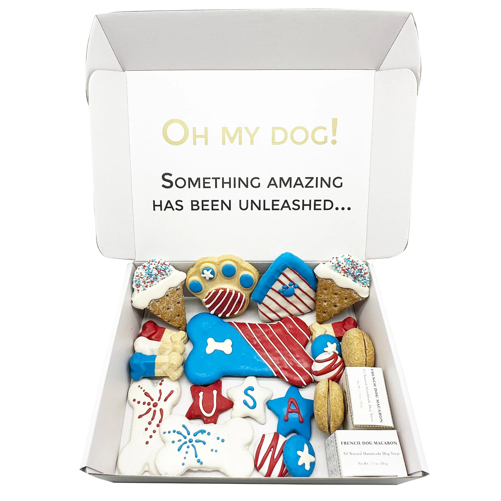 USA Themed Dog Treats Gift Box - Image 3