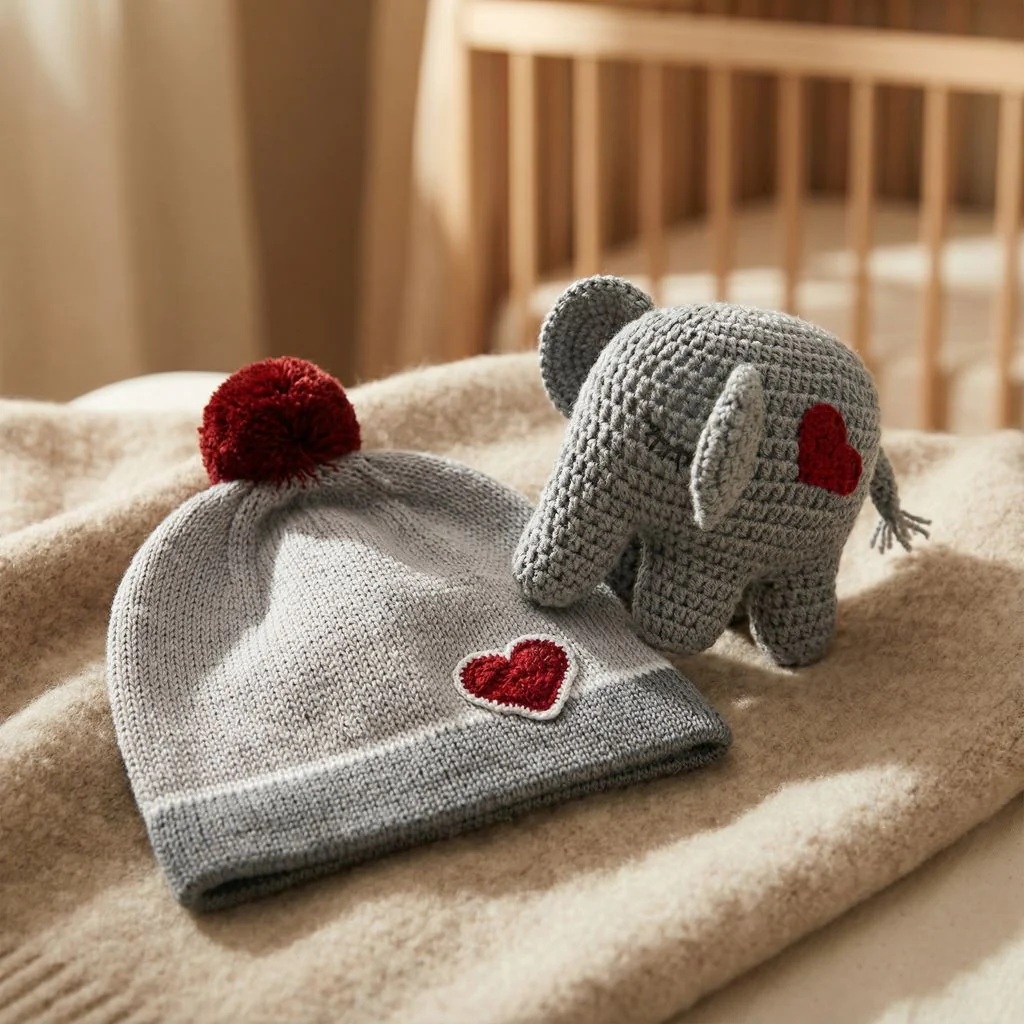 Valentine Baby Hat, red - Image 2