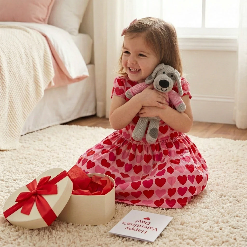 Valentine Puppy, pink - Image 3