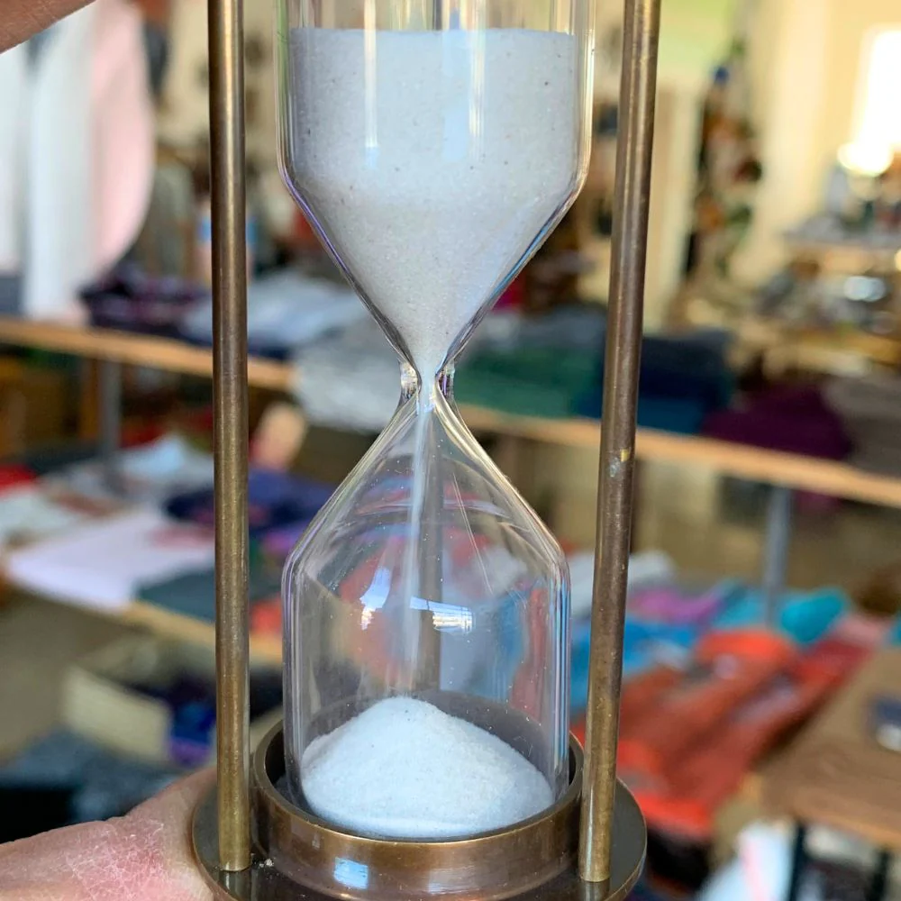 Vintage Brass 3-Minute Hourglass - Image 3