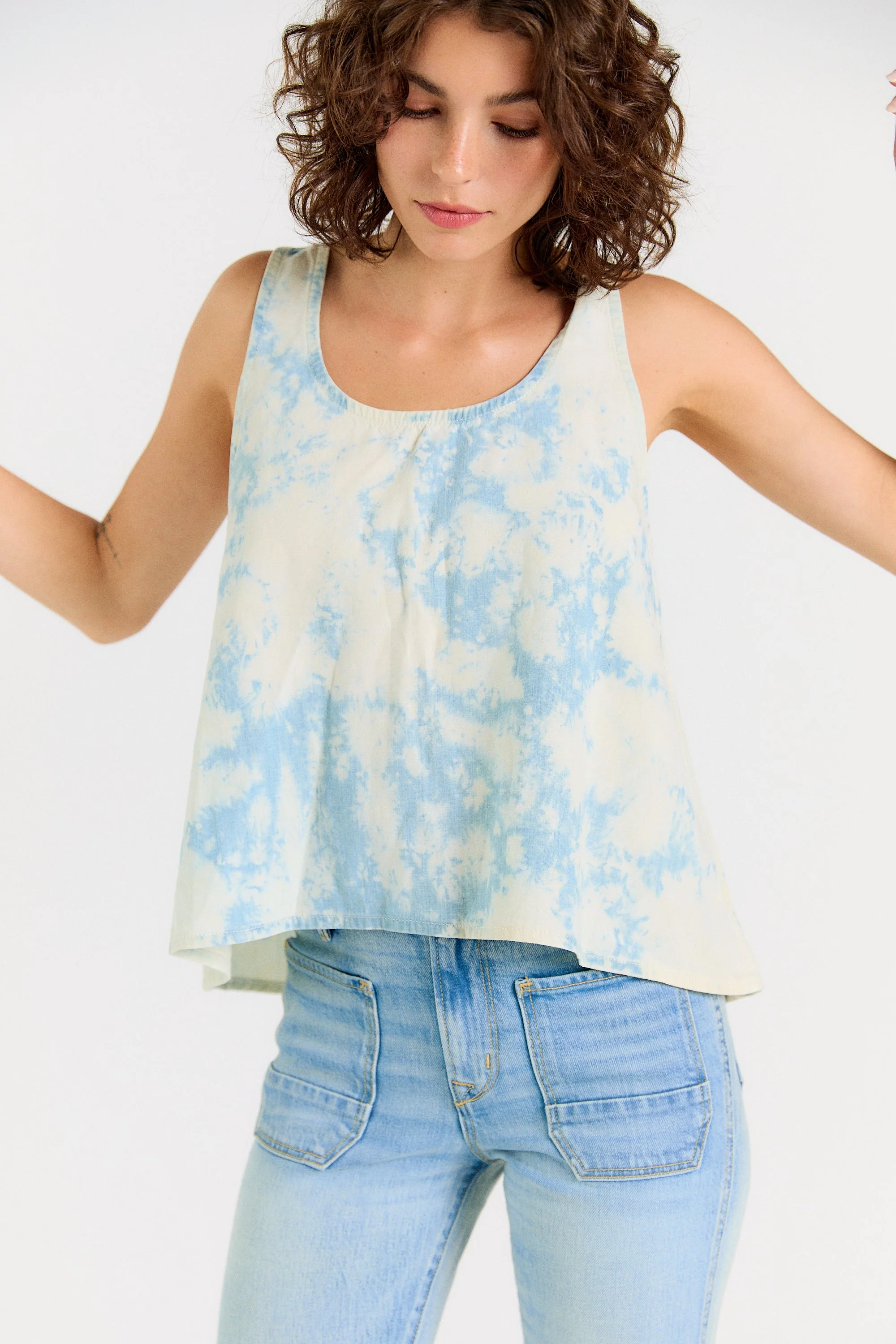 Wabi Sabi Crop Tank - Sky Wash - Image 10