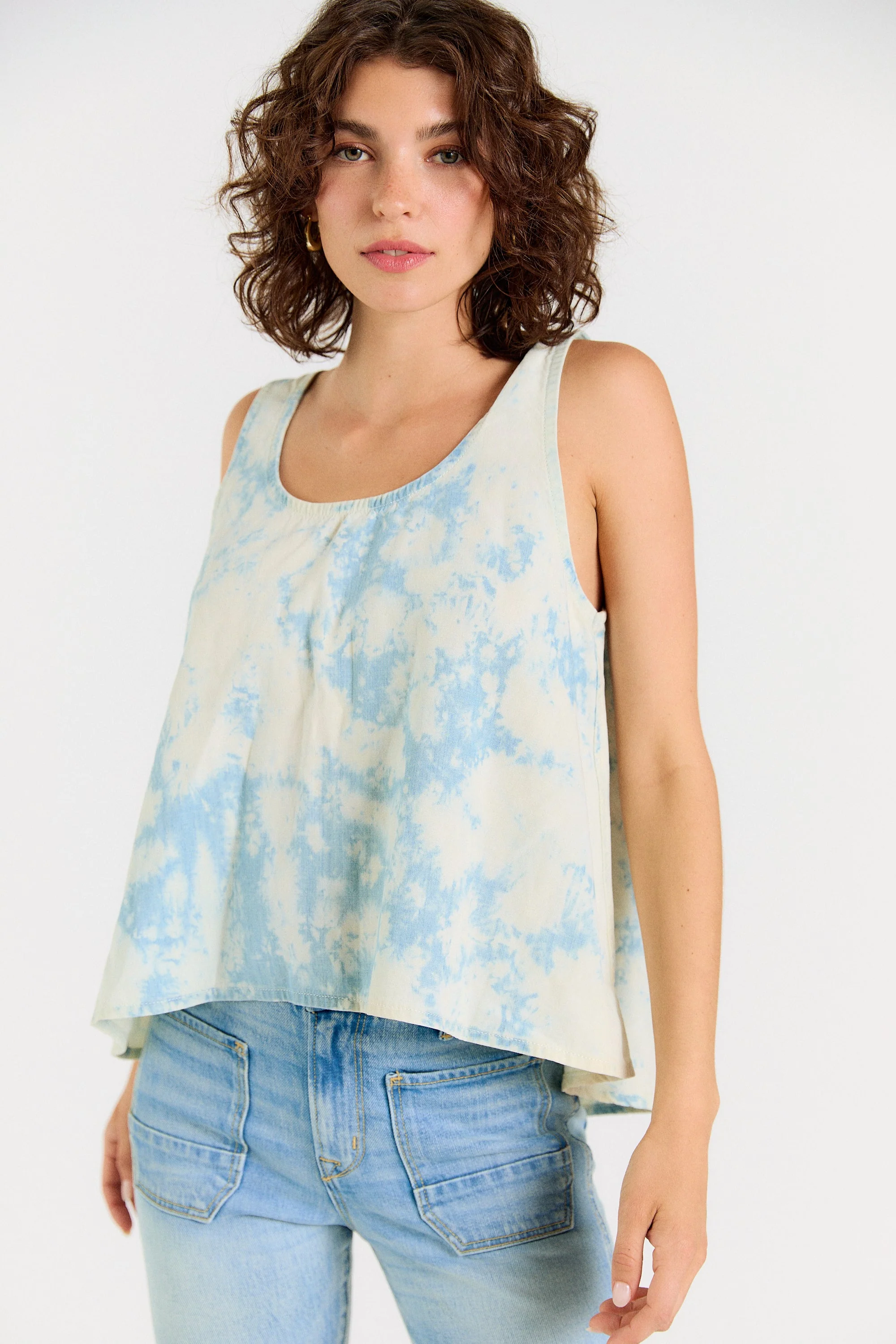Wabi Sabi Crop Tank - Sky Wash - Image 11