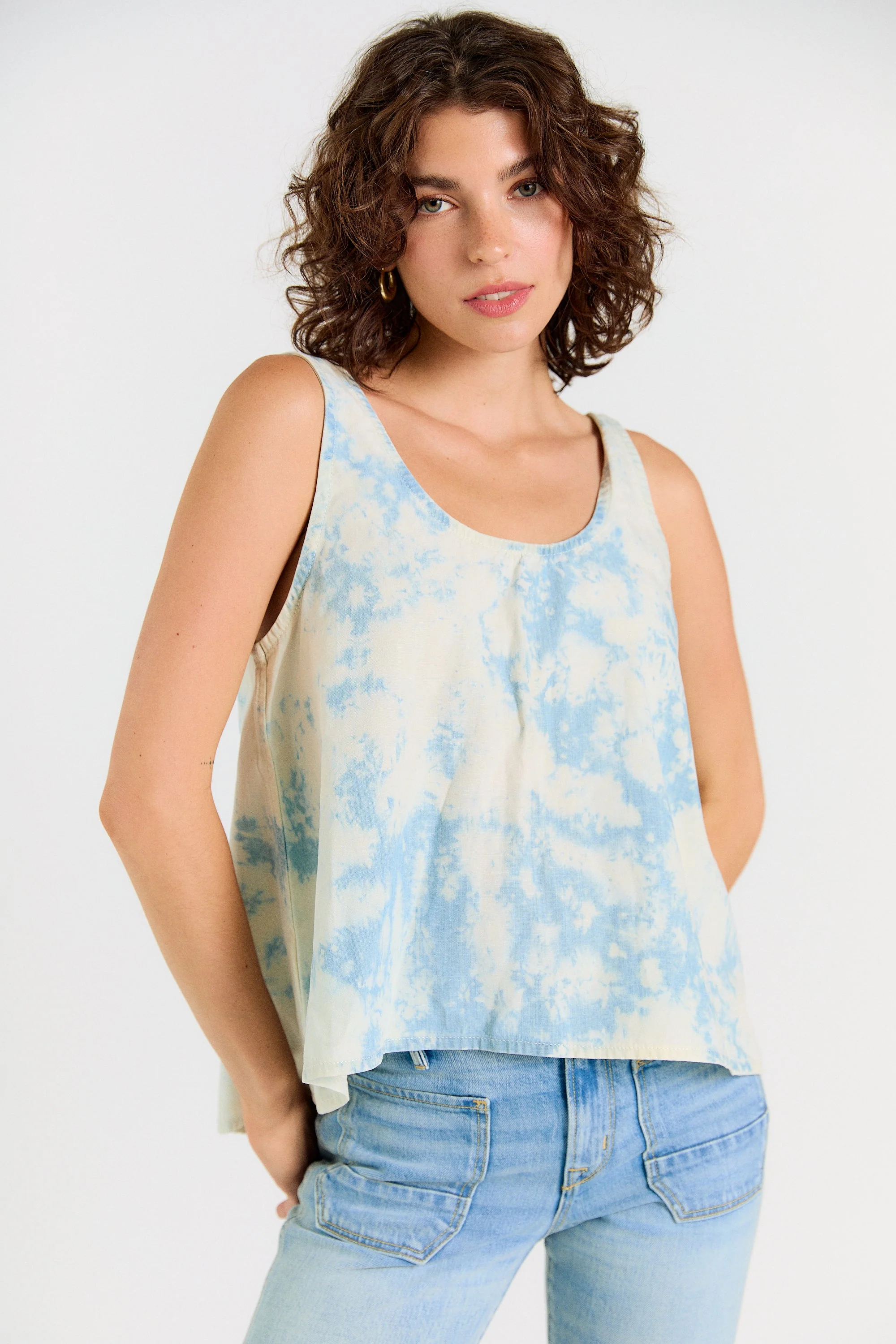 Wabi Sabi Crop Tank - Sky Wash - Image 12