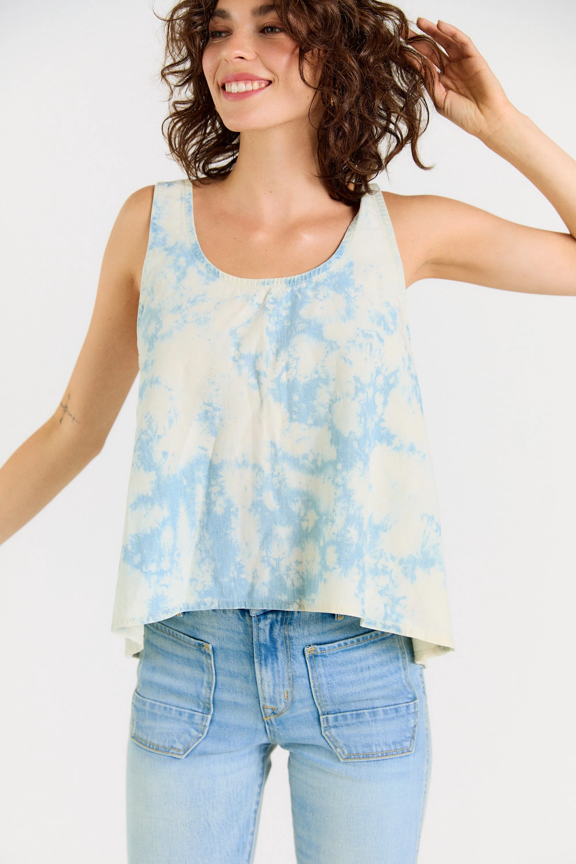 Wabi Sabi Crop Tank - Sky Wash - Image 8