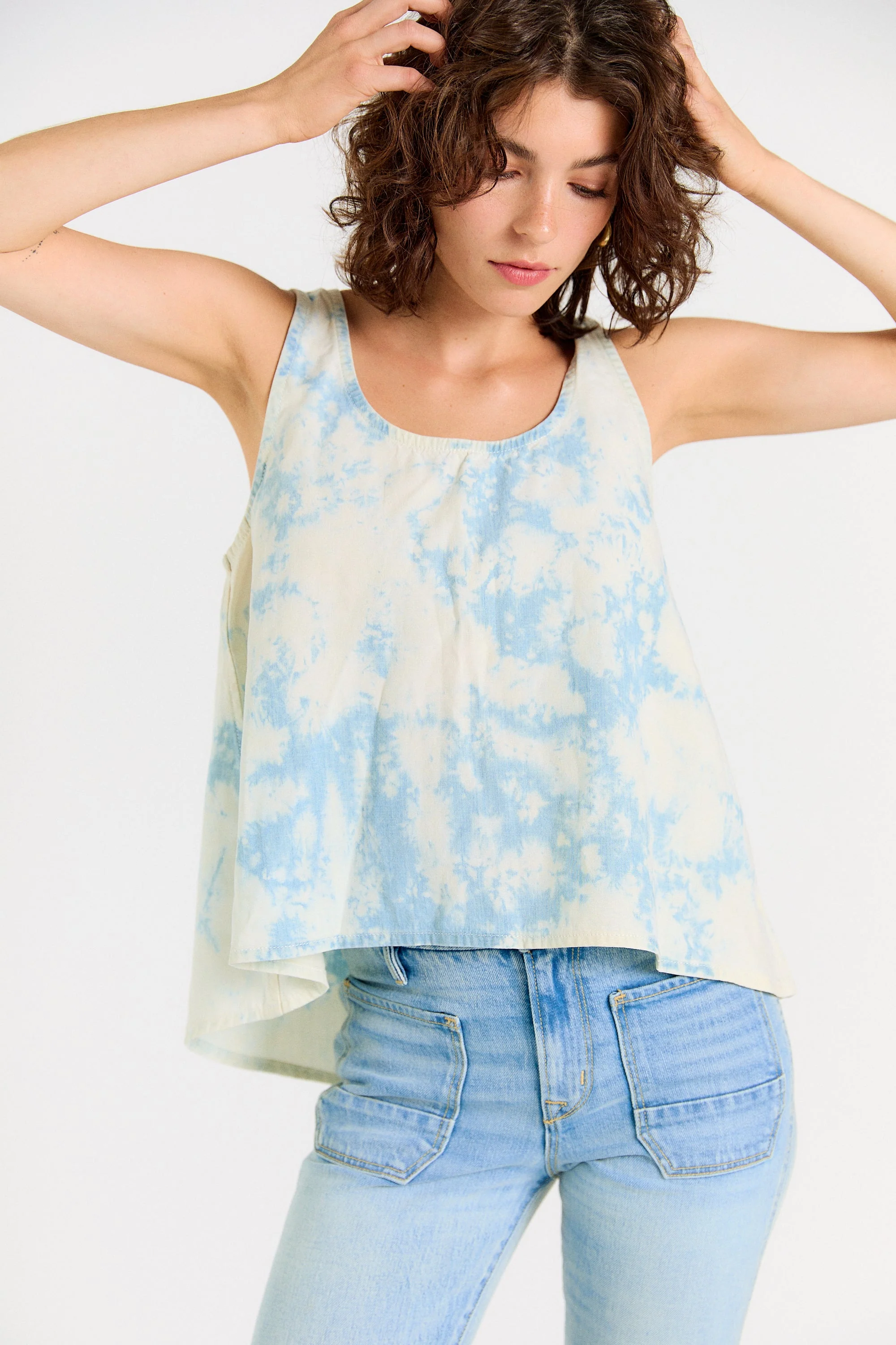 Wabi Sabi Crop Tank - Sky Wash - Image 9