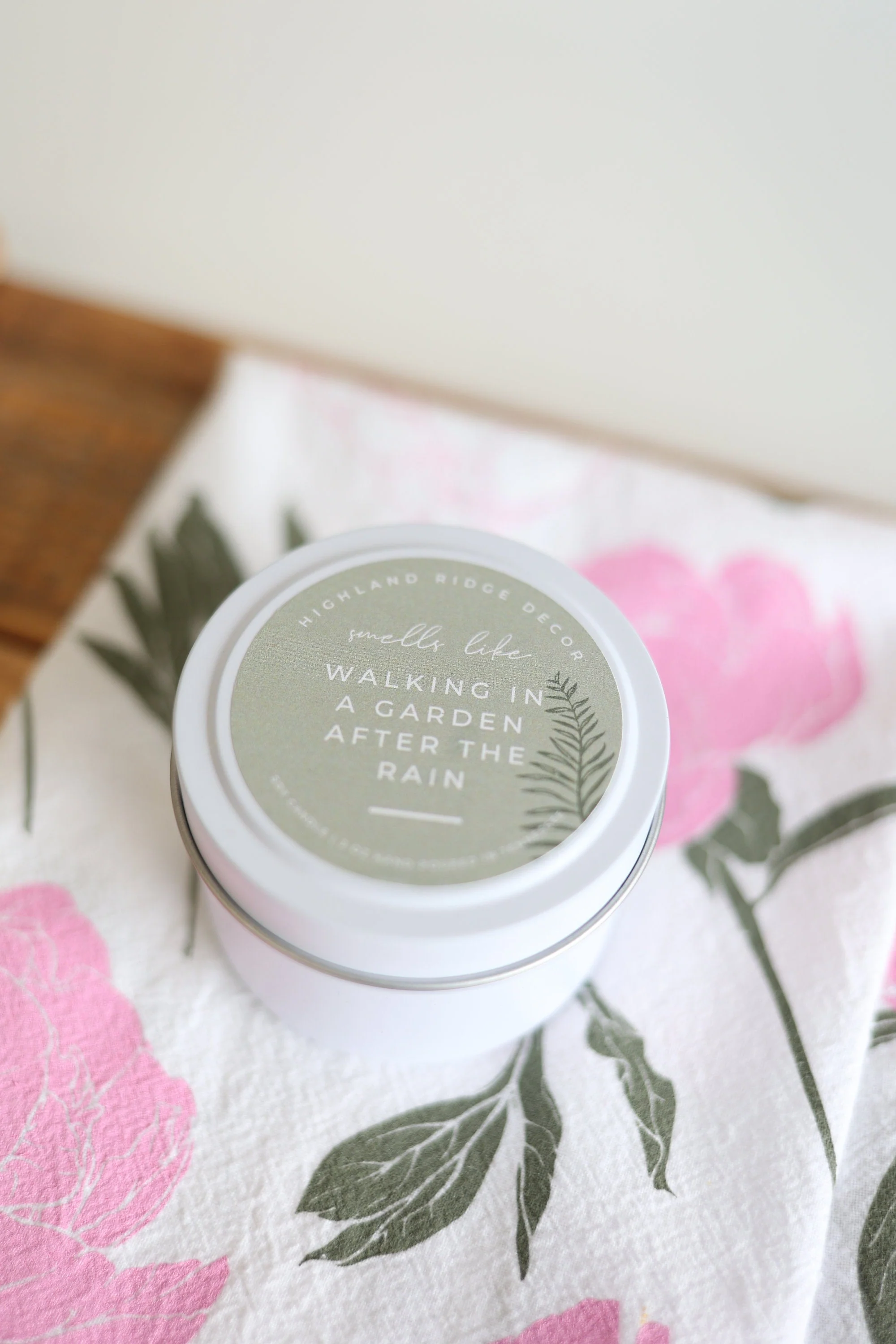 "Walking In A Garden After The Rain" Candle Tin - Image 6