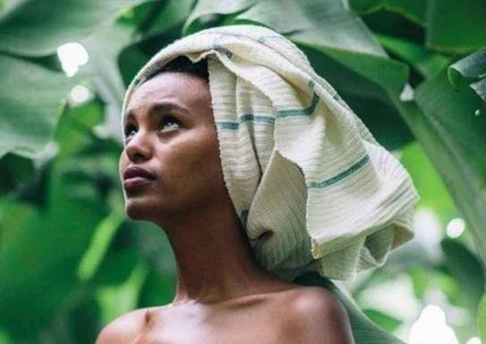 Wari Handwoven Ethiopian Cotton Waffle Bath Towel - Image 8