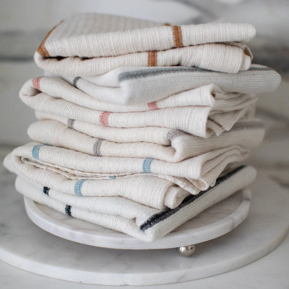 Wari Handwoven Ethiopian Cotton Waffle Hand Towel - Image 5