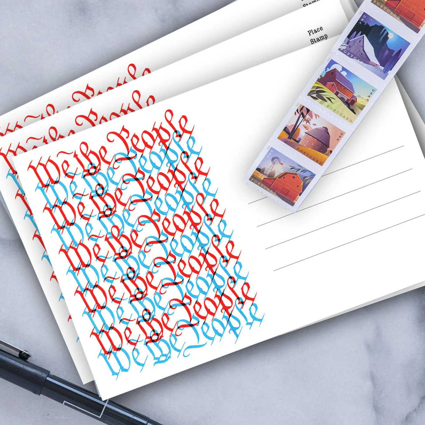 We The People 4x6 Postcards