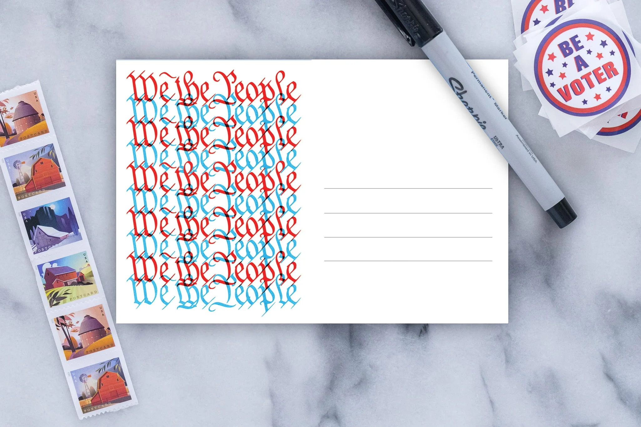We The People 4x6 Postcards - Image 4