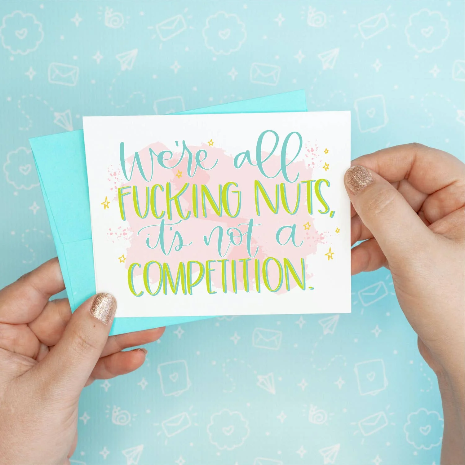 We're All Nuts Funny Greeting Card