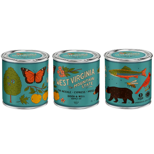 West Virginia State Candle - Image 2