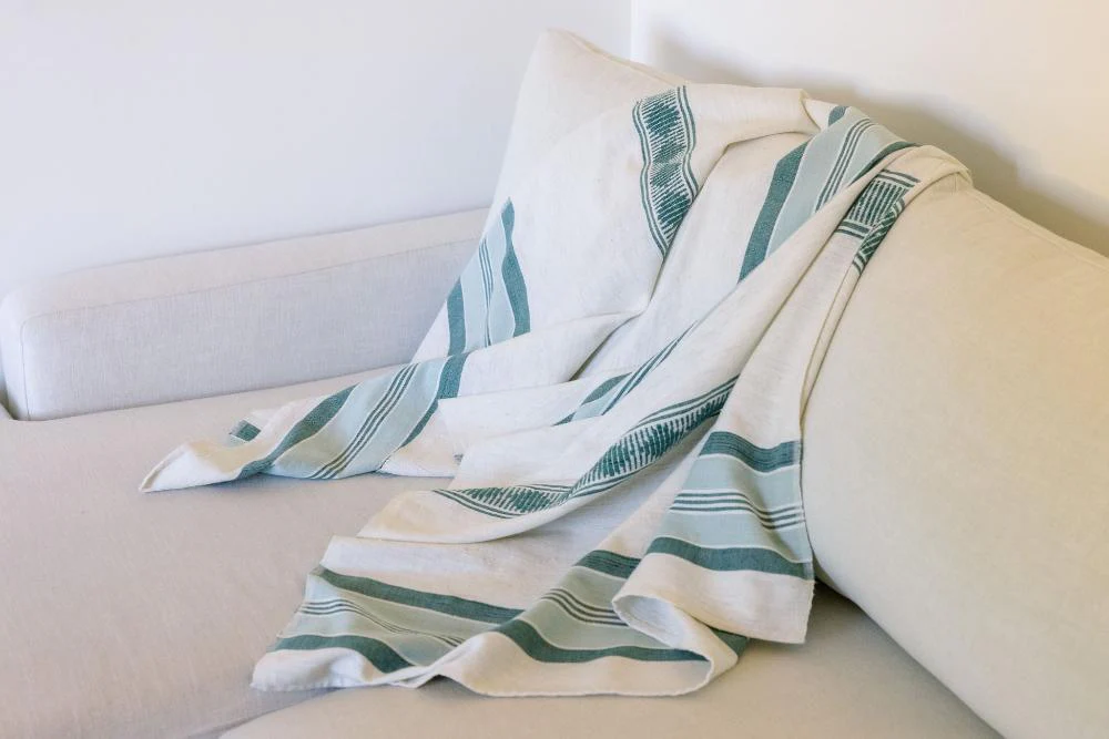 Weyra Handwoven Ethiopian Cotton Beach Towel - Image 6