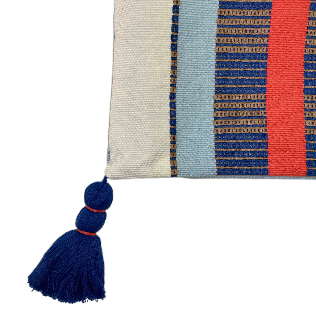 White Striped Backstrap Clutch - Image 3