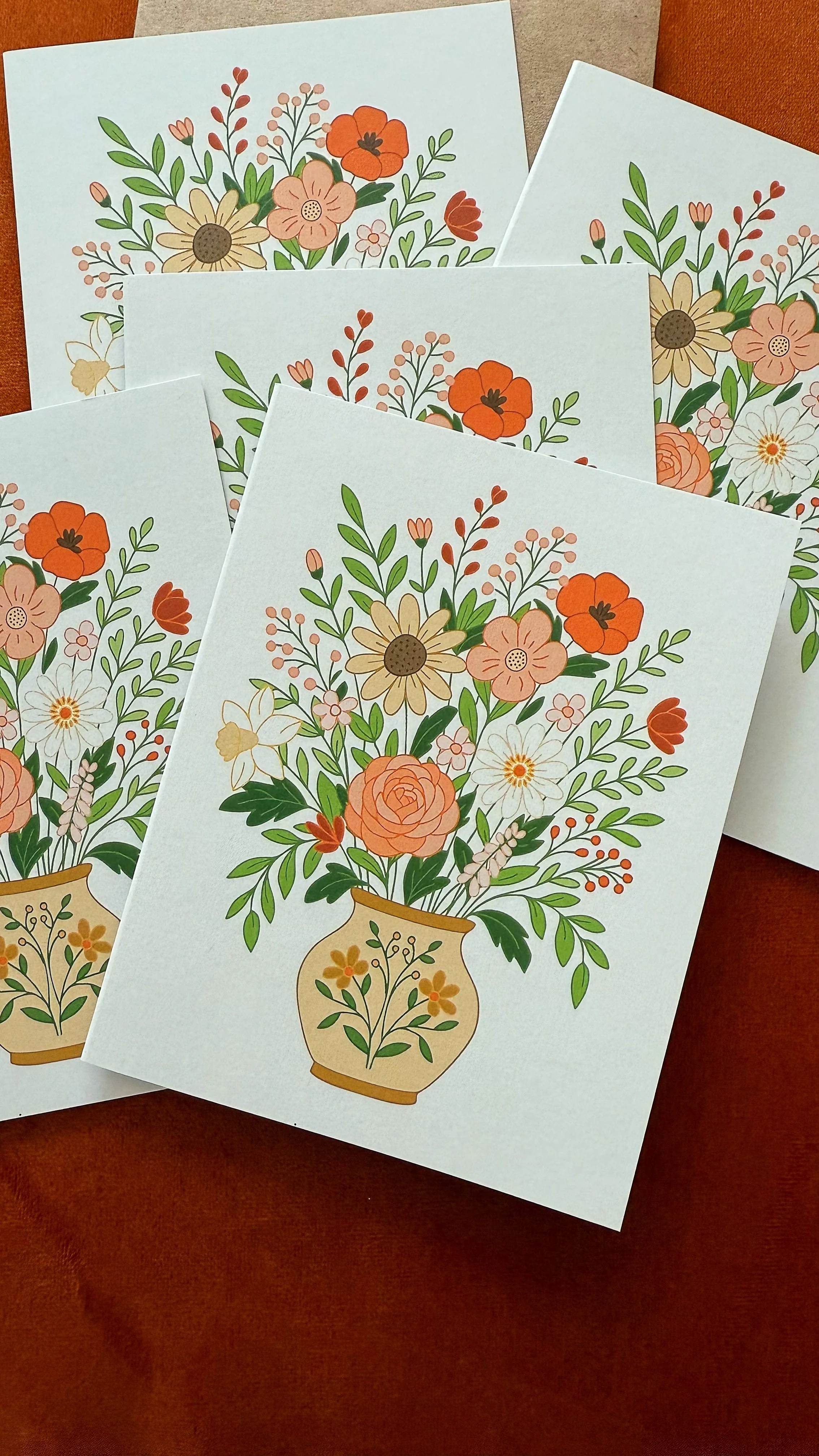 Wildflower Vase All-Occasion Everyday Greeting Card - Image 3