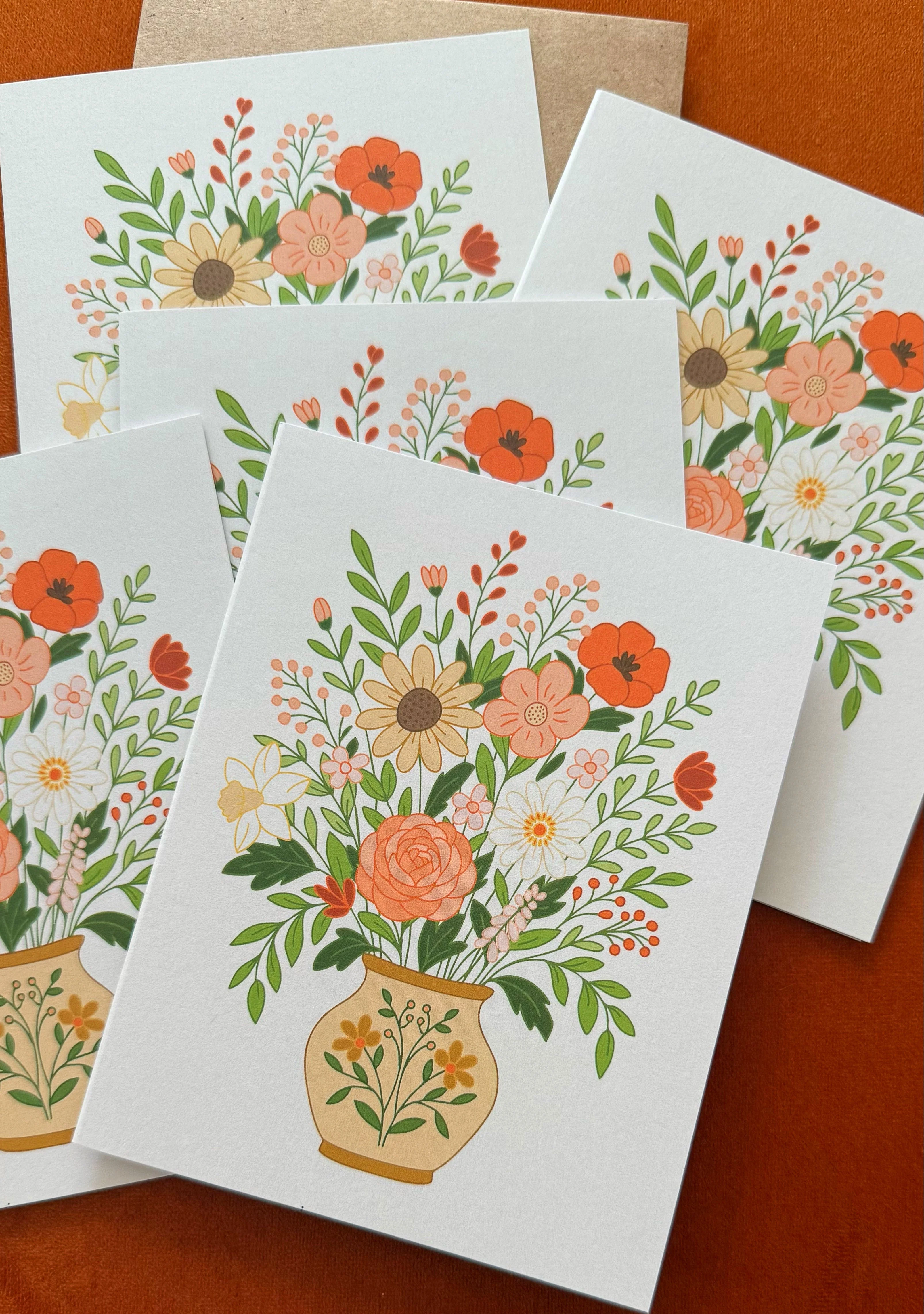Wildflower Vase All-Occasion Everyday Greeting Card - Image 4