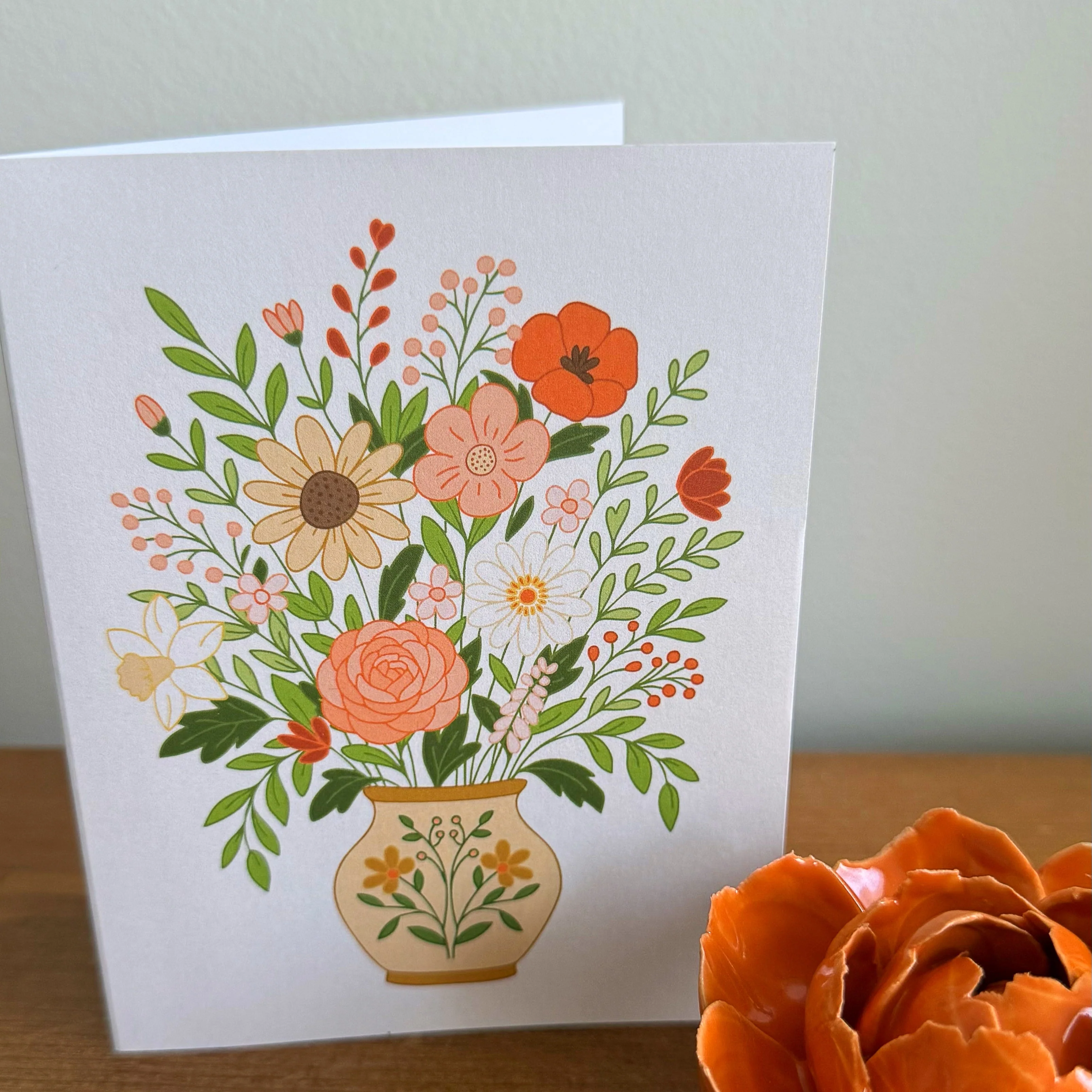 Wildflower Vase All-Occasion Everyday Greeting Card - Image 5