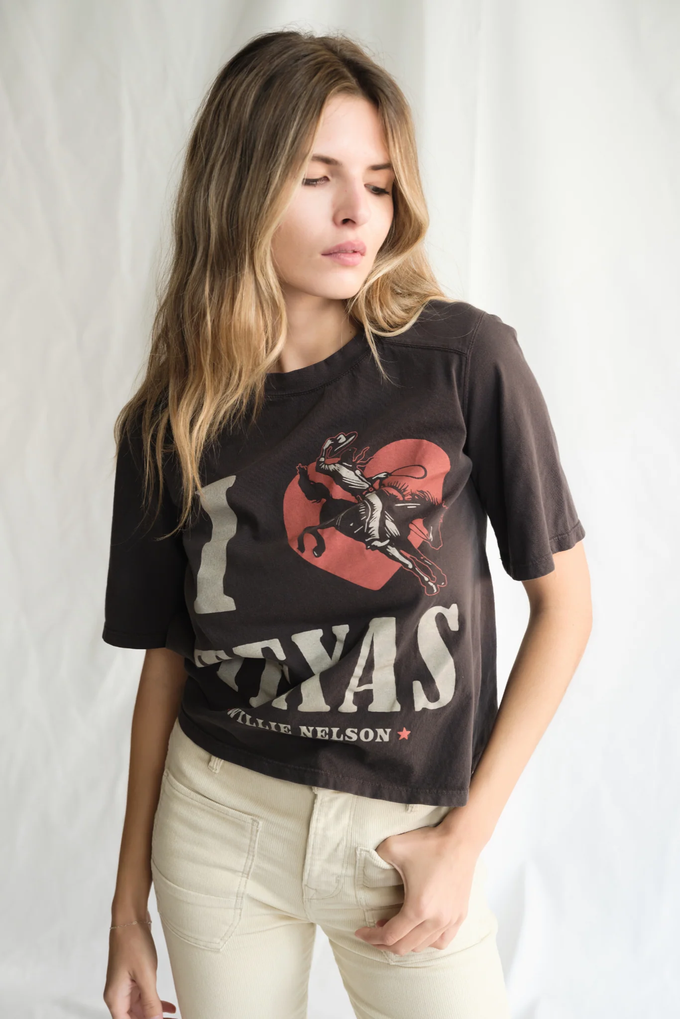 Willie Nelson I LOVE TEXAS Top - Image 3