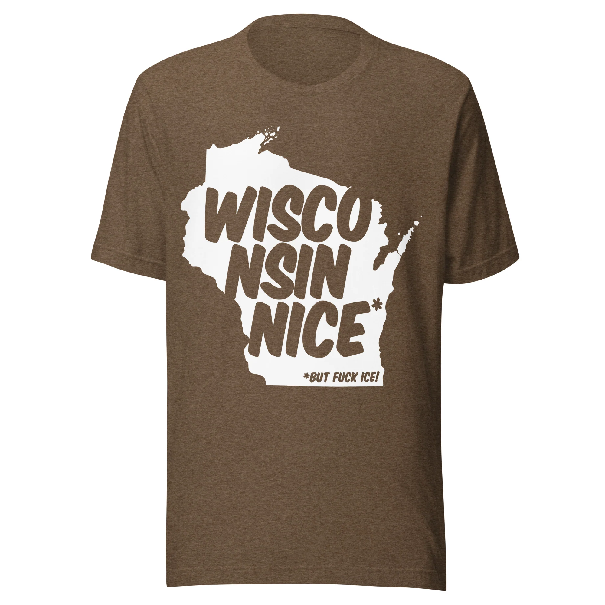 Wisconsin Nice* White Print T-Shirt - Image 6
