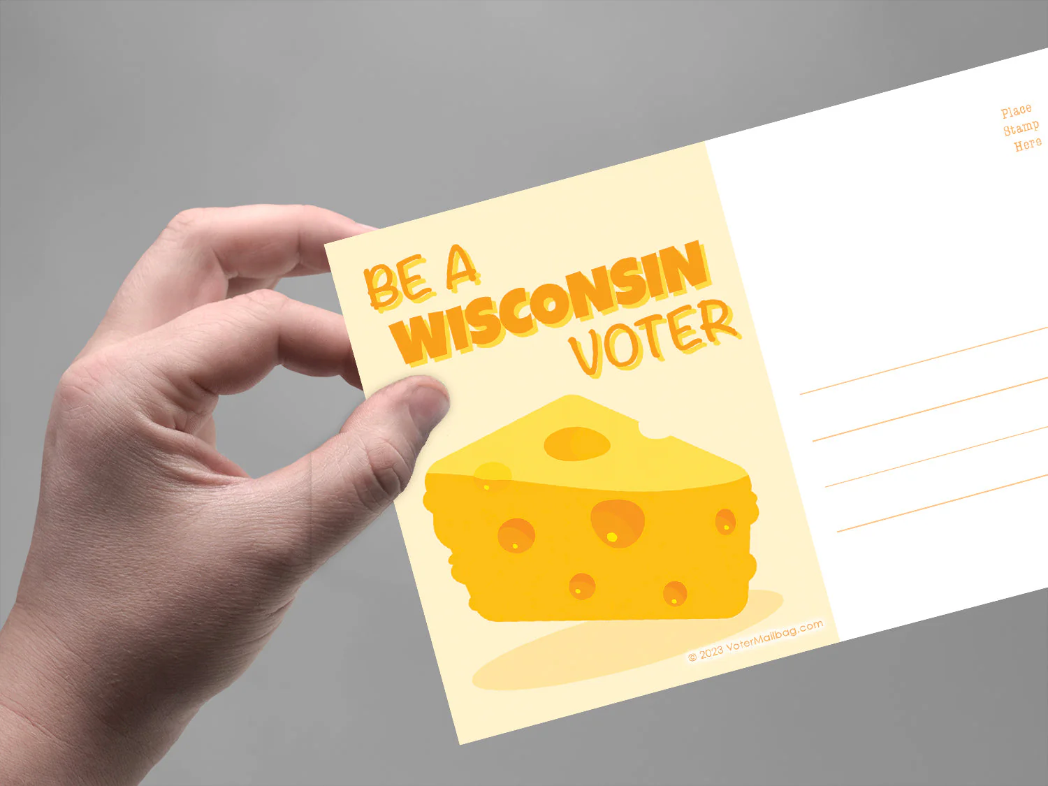 Wisconsin Voter Postcards - Blank 4x6 Voter Postcards - Image 3