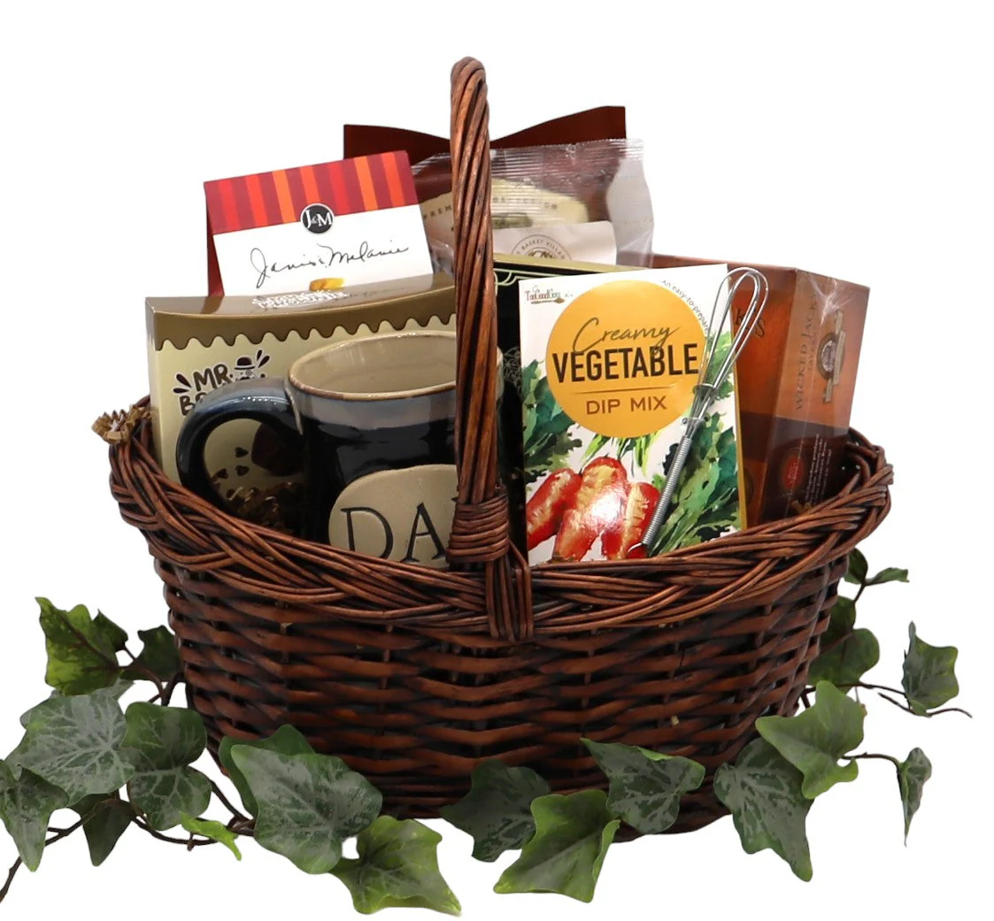Wisdom & Snacks Father's Gift Basket - Image 2