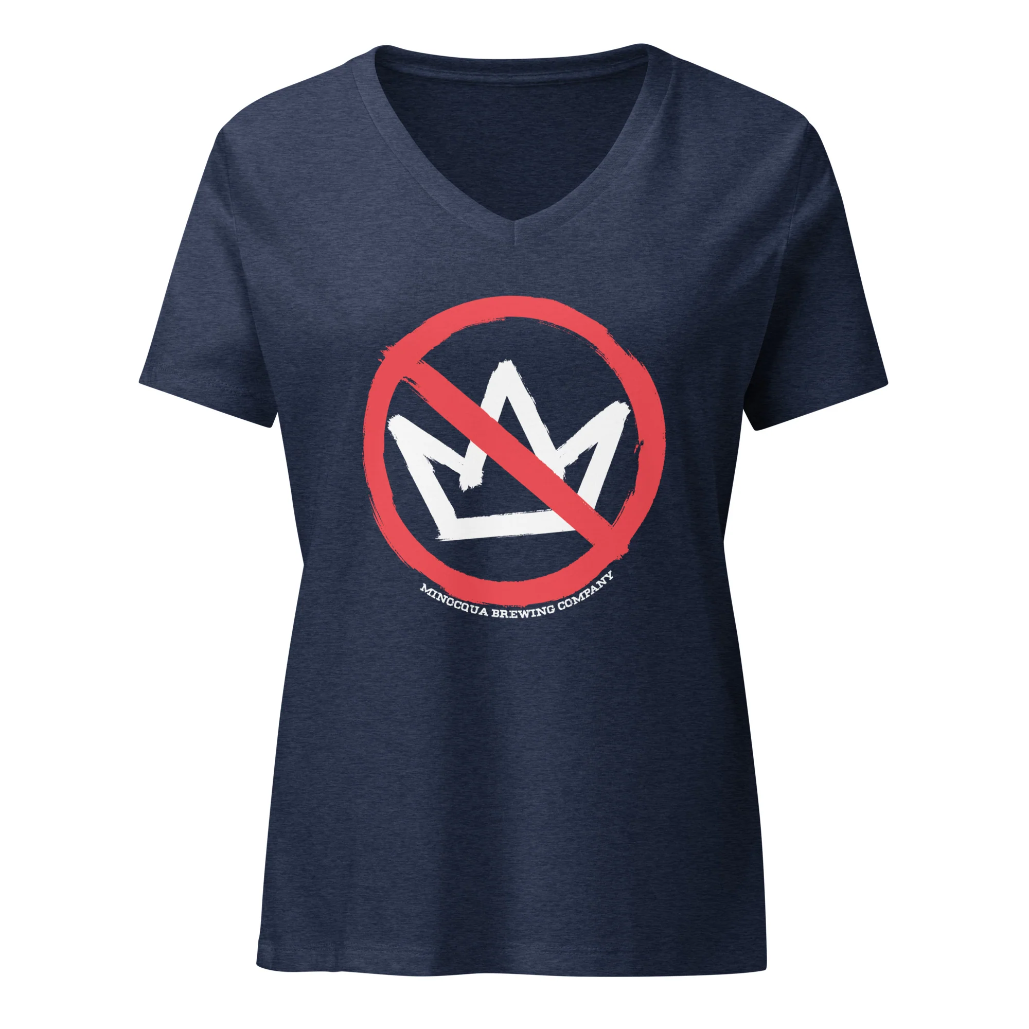 Snug Womens No Kings Relaxed V-Neck T-Shirt - Image 2
