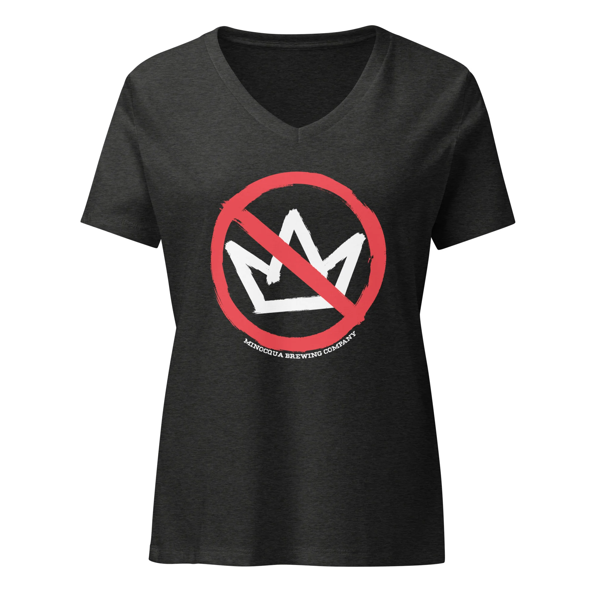 Snug Womens No Kings Relaxed V-Neck T-Shirt - Image 3