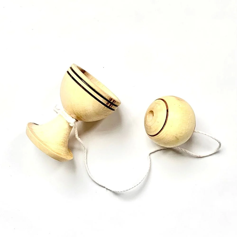 Wooden Cup and Ball Game - Image 3
