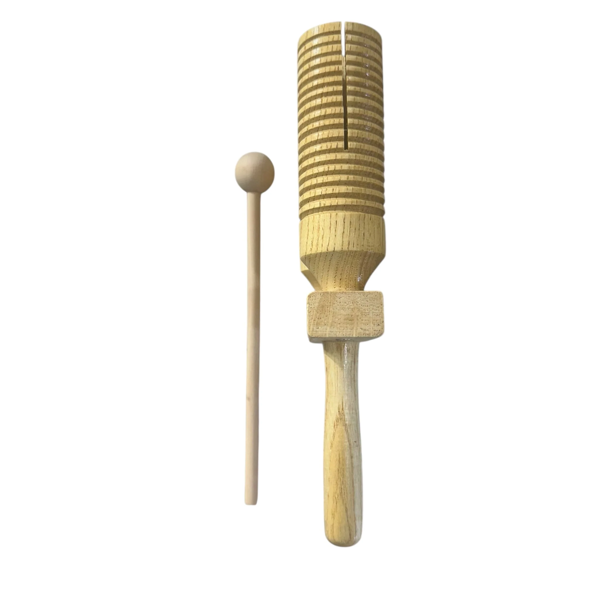 Wooden Double Guiro – Natural Wood Percussion Instrument for Music Learning - Image 6