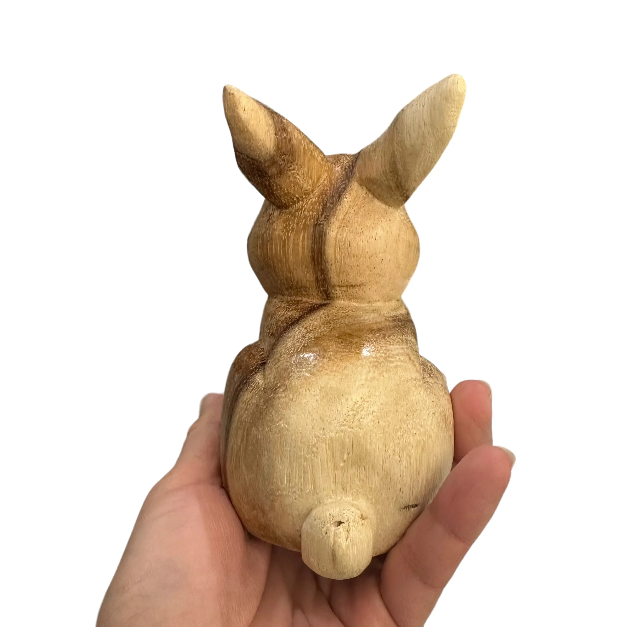Wooden Sitting Bunny Figurine Decoration - Image 2