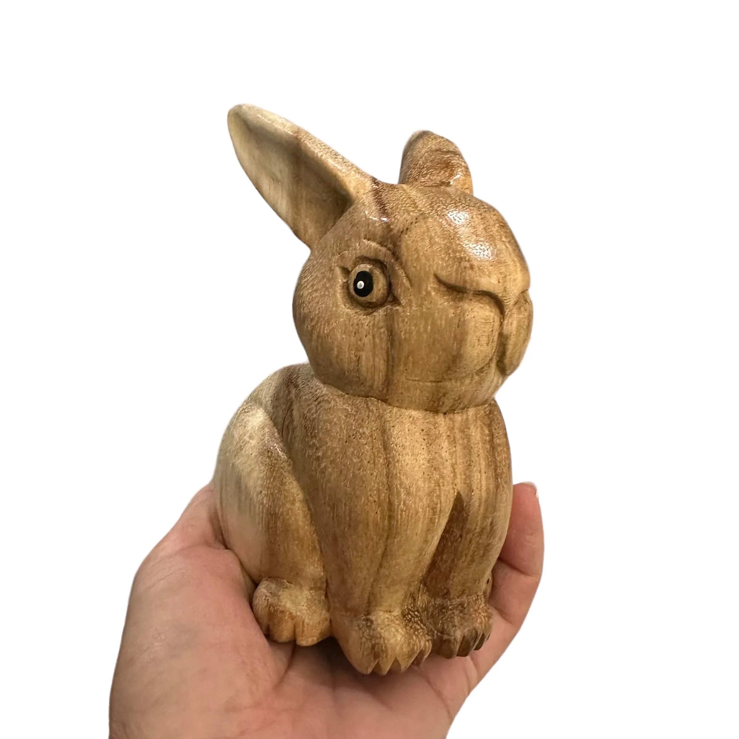Wooden Sitting Bunny Figurine Decoration - Image 5
