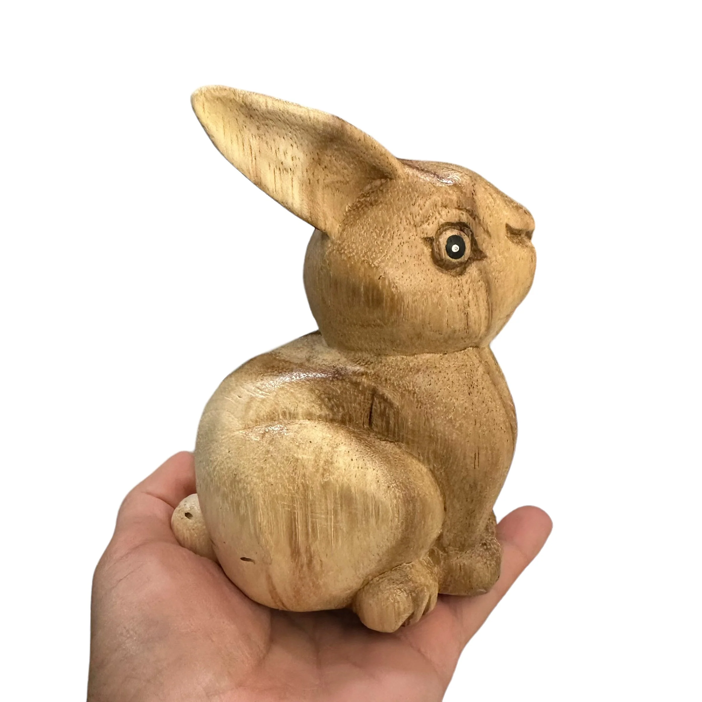 Wooden Sitting Bunny Figurine Decoration - Image 6