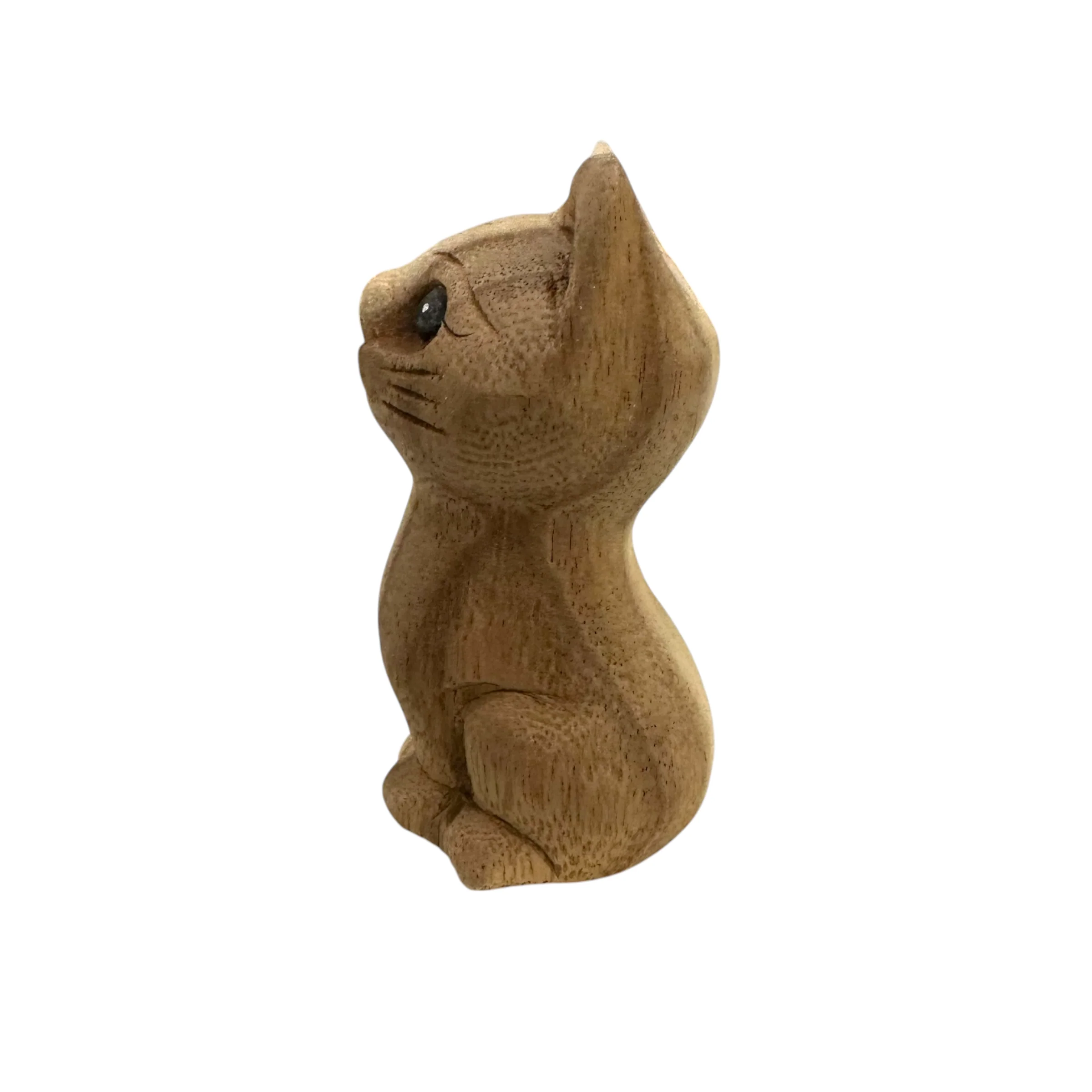 Wooden Waiting Cat Figurine Decoration - Image 4