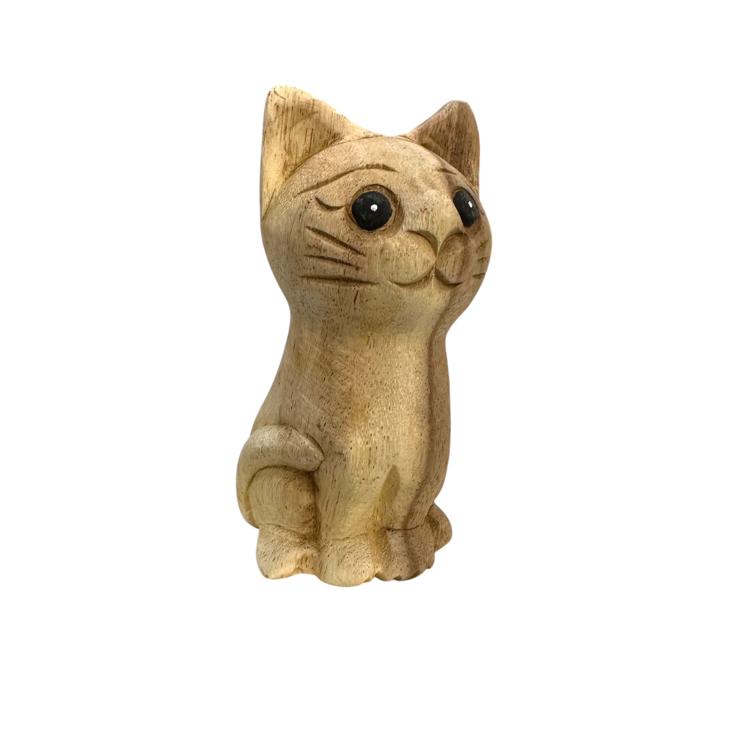 Wooden Waiting Cat Figurine Decoration - Image 6