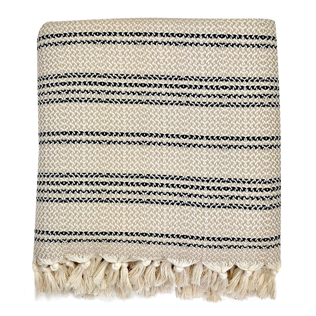 Woven Stripe Turkish Throw - Image 4