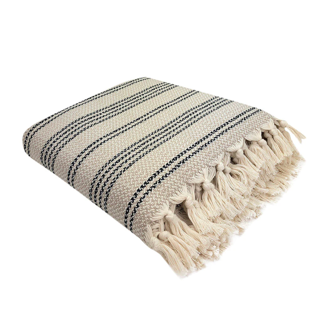 Woven Stripe Turkish Throw - Image 5