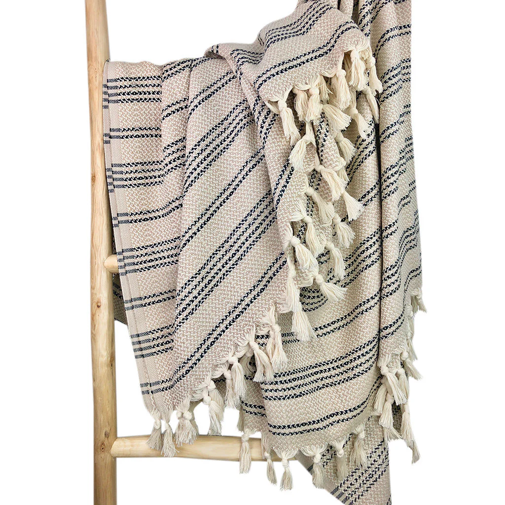 Woven Stripe Turkish Throw - Image 7