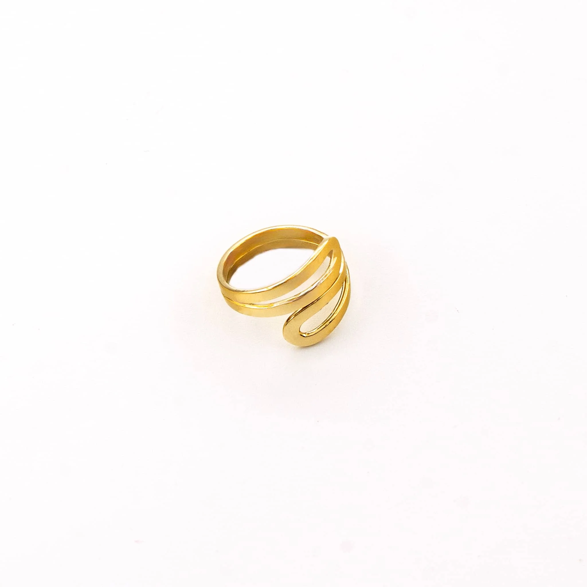 Wrap Bypass Wire Ring | Sai - Image 2